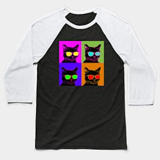 Warhol Cats Baseball T-Shirt